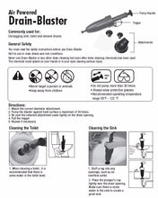 Home High Pressure Air Drain Blaster