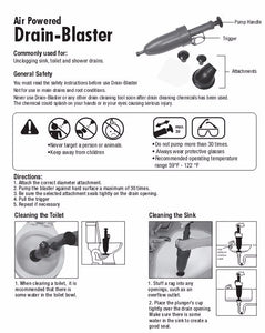 Home High Pressure Air Drain Blaster