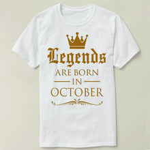 Legends Are Born In October Birthday
