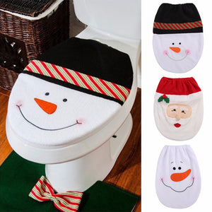 Snowman Santa Claus Toilet Seat Cover Toilet lid