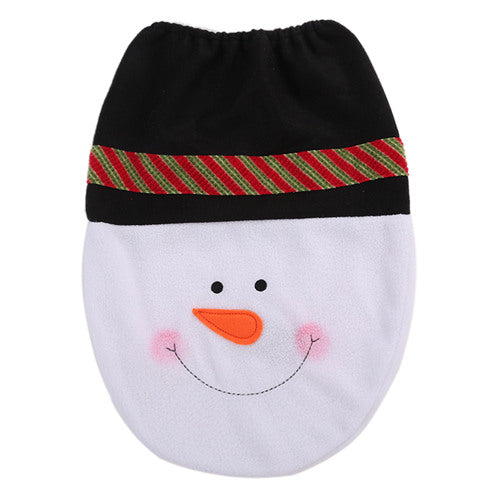 Snowman Santa Claus Toilet Seat Cover Toilet lid